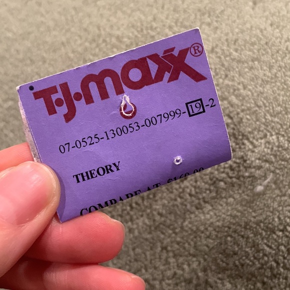 Theory Large Button Peplum Cardigan Sweater Jacket Blue - Picture 7 of 7